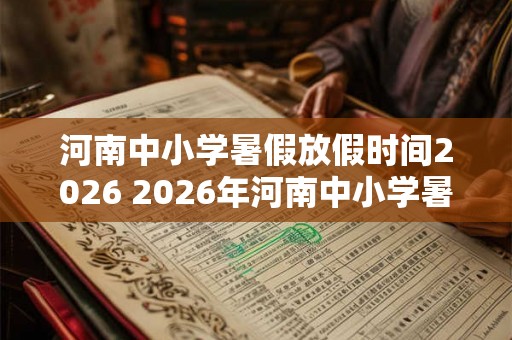 河南中小学暑假放假时间2026 2026年河南中小学暑假何时开始