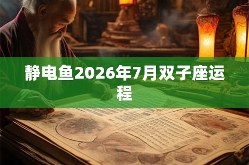 静电鱼2026年7月双子座运程