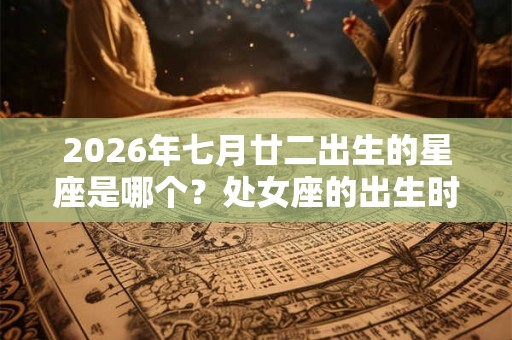 2026年七月廿二出生的星座是哪个？处女座的出生时间