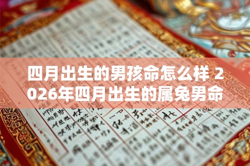 四月出生的男孩命怎么样 2026年四月出生的属兔男命运