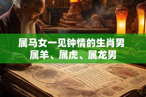 属马女一见钟情的生肖男 属羊、属虎、属龙男