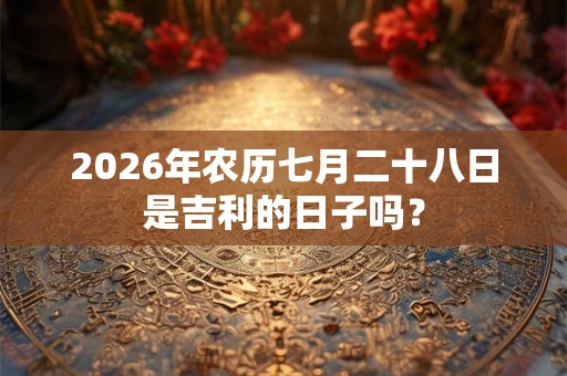 2026年农历七月二十八日是吉利的日子吗？