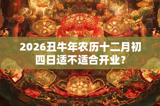 2026丑牛年农历十二月初四日适不适合开业? 2026丑牛年农历十二月初四日适不适合开业?