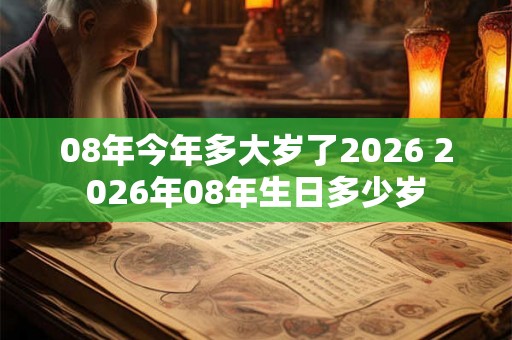 08年今年多大岁了2026 2026年08年生日多少岁