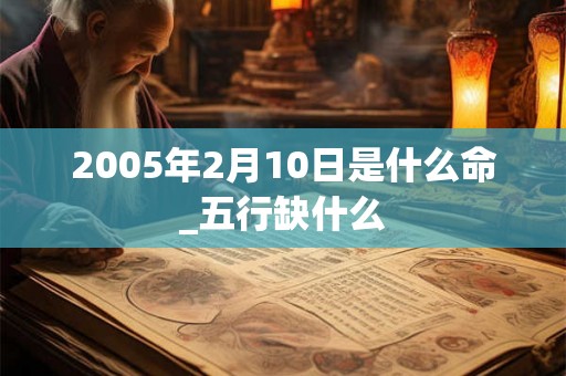 2005年2月10日是什么命_五行缺什么