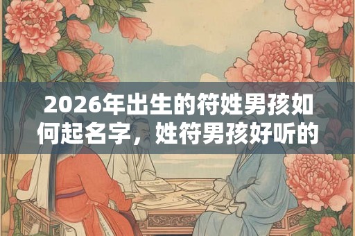 2026年出生的符姓男孩如何起名字，姓符男孩好听的名字