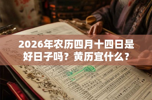 2026年农历四月十四日是好日子吗？黄历宜什么？