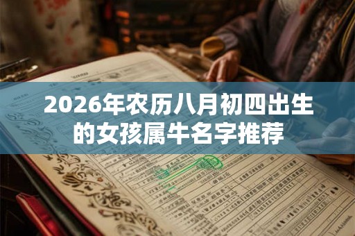 2026年农历八月初四出生的女孩属牛名字推荐 2026年农历八月初四出生的女孩属牛名字推荐