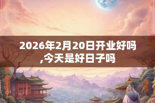 2026年2月20日开业好吗,今天是好日子吗