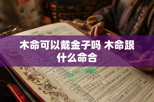 木命可以戴金子吗 木命跟什么命合