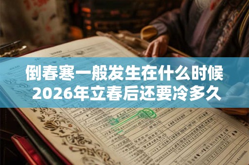 倒春寒一般发生在什么时候 2026年立春后还要冷多久