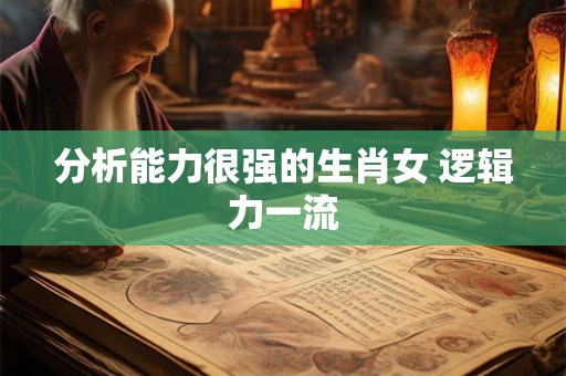 分析能力很强的生肖女 逻辑力一流