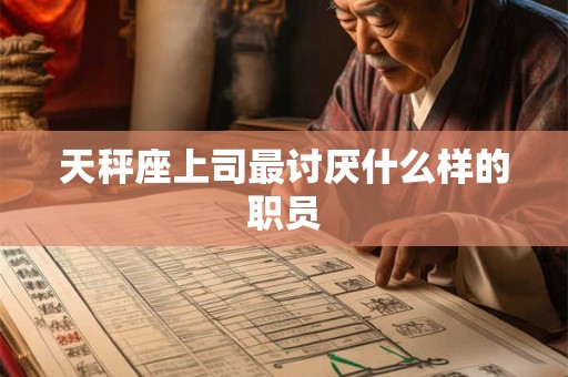 天秤座上司最讨厌什么样的职员