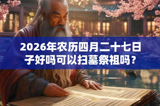 2026年农历四月二十七日子好吗可以扫墓祭祖吗？