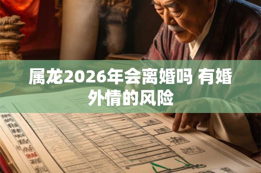 属龙2026年会离婚吗 有婚外情的风险