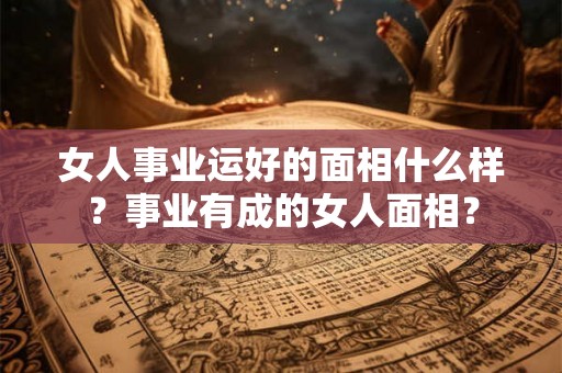 女人事业运好的面相什么样?事业有成的女人面相? 女人事业运好的面相什么样?事业有成的女人面相?