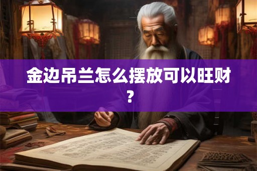 金边吊兰怎么摆放可以旺财？
