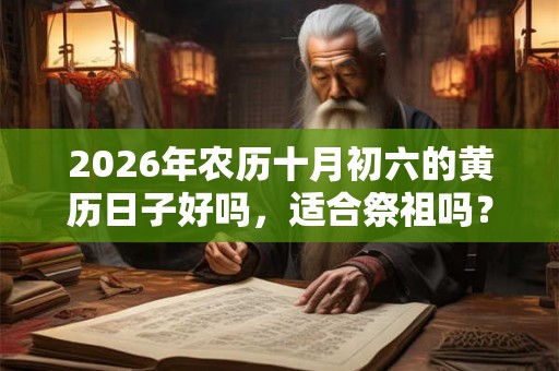 2026年农历十月初六的黄历日子好吗，适合祭祖吗？