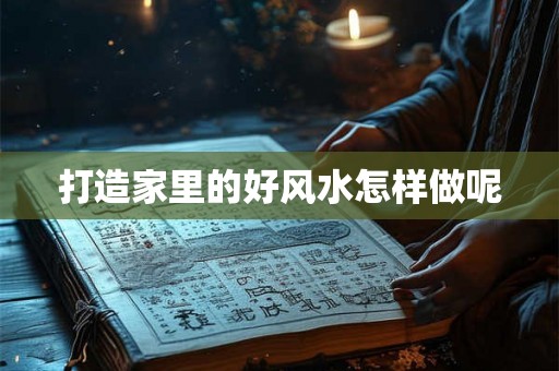 打造家里的好风水怎样做呢