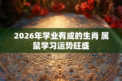 2026年学业有成的生肖 属鼠学习运势旺盛