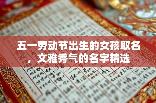 五一劳动节出生的女孩取名，文雅秀气的名字精选