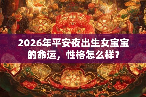 2026年平安夜出生女宝宝的命运,性格怎么样? 2026年平安夜出生女宝宝的命运,性格怎么样?