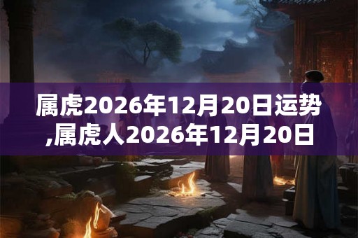 属虎2026年12月20日运势,属虎人2026年12月20日财运,生肖虎2026年12月20日运势