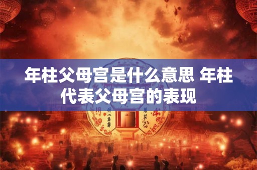 年柱父母宫是什么意思 年柱代表父母宫的表现