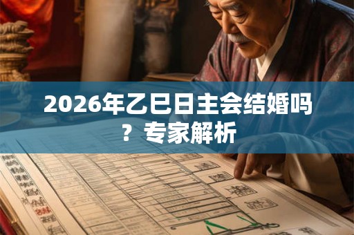 2026年乙巳日主会结婚吗？专家解析