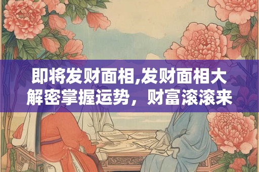 即将发财面相,发财面相大解密掌握运势，财富滚滚来！