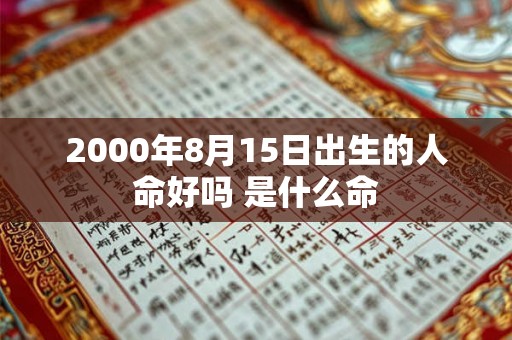 2000年8月15日出生的人命好吗 是什么命 2000年8月15日出生的人命好吗 是什么命