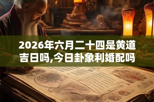 2026年六月二十四是黄道吉日吗,今日卦象利婚配吗