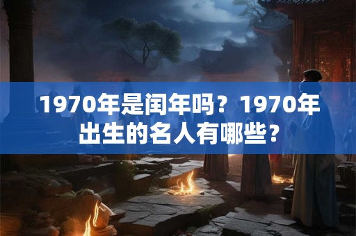1970年是闰年吗？1970年出生的名人有哪些？