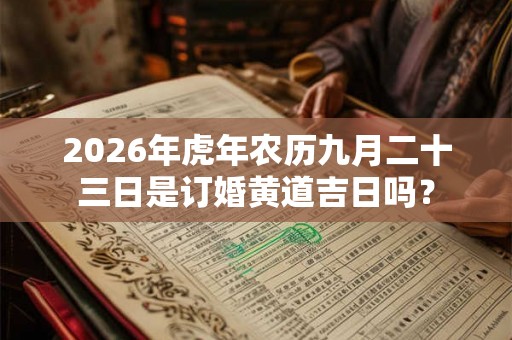 2026年虎年农历九月二十三日是订婚黄道吉日吗? 2026年虎年农历九月二十三日是订婚黄道吉日吗?
