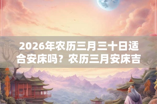 2026年农历三月三十日适合安床吗？农历三月安床吉日有几天？