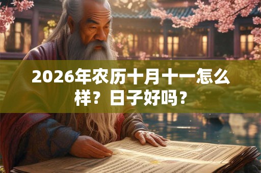 2026年农历十月十一怎么样？日子好吗？