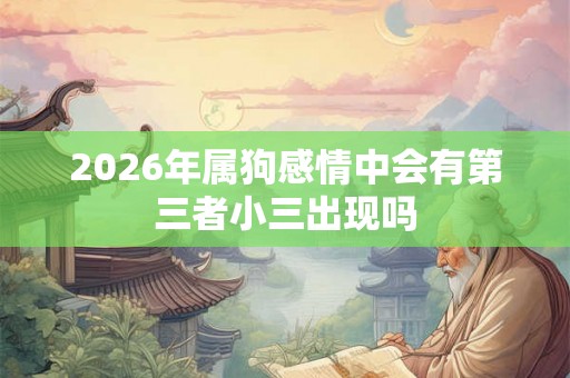 2026年属狗感情中会有第三者小三出现吗