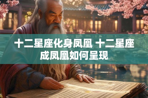 十二星座化身凤凰 十二星座成凤凰如何呈现