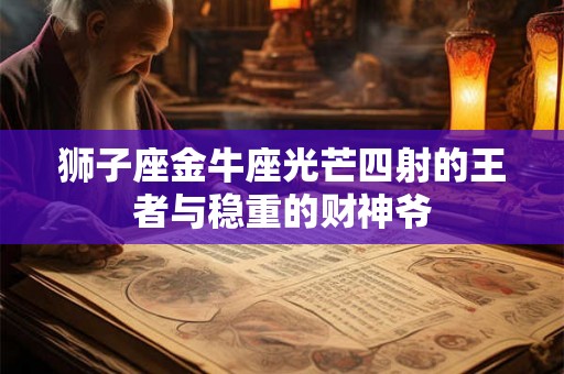 狮子座金牛座光芒四射的王者与稳重的财神爷