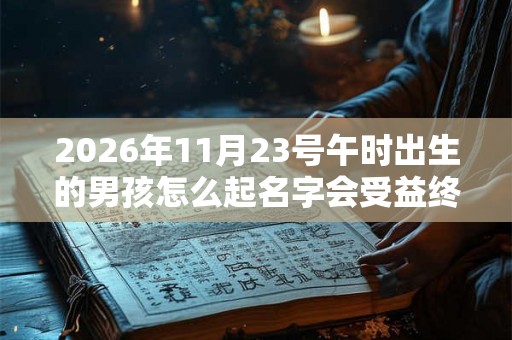 2026年11月23号午时出生的男孩怎么起名字会受益终生