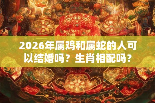 2026年属鸡和属蛇的人可以结婚吗？生肖相配吗？