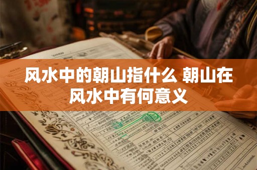 风水中的朝山指什么 朝山在风水中有何意义