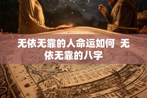 无依无靠的人命运如何  无依无靠的八字