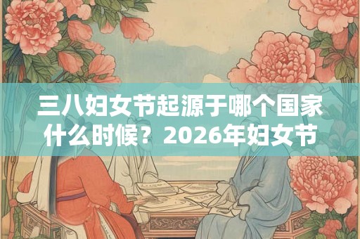 三八妇女节起源于哪个国家什么时候？2026年妇女节倒计时
