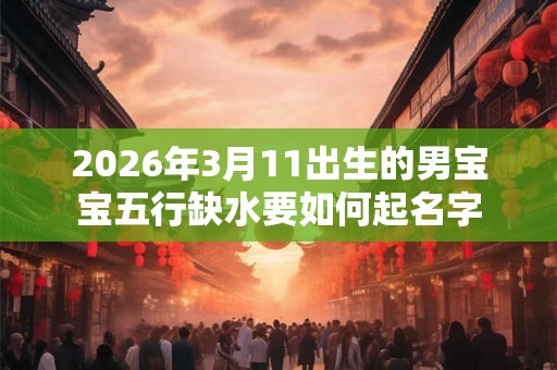 2026年3月11出生的男宝宝五行缺水要如何起名字