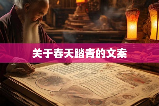 关于春天踏青的文案