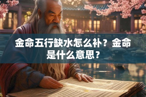 金命五行缺水怎么补？金命是什么意思？