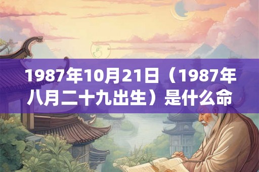 1987年10月21日(1987年八月二十九出生)是什么命_命运如何 1987年10月21日(1987年八月二十九出生)是什么命_命运如何