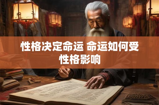 性格决定命运 命运如何受性格影响