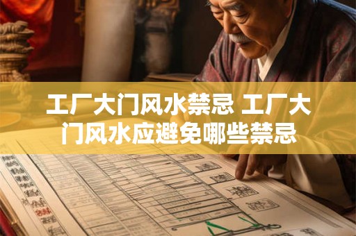 工厂大门风水禁忌 工厂大门风水应避免哪些禁忌